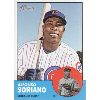2012 Topps Heritage #472 Alfonso Soriano SP