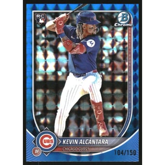 2025 Bowman Chrome Blue Geometric Refractors #44 Kevin Alcantara