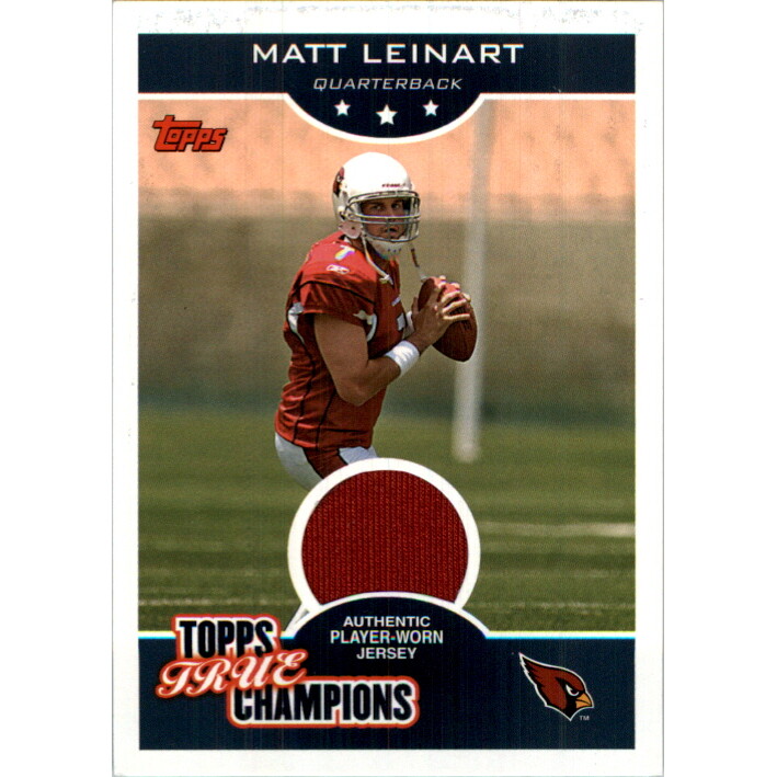 2006 Topps True Champions Jerseys #ML Matt Leinart. rookie card picture
