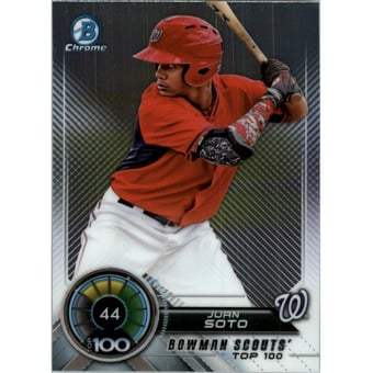 2018 Bowman Chrome Scouts Top 100 #BTP44 Juan Soto