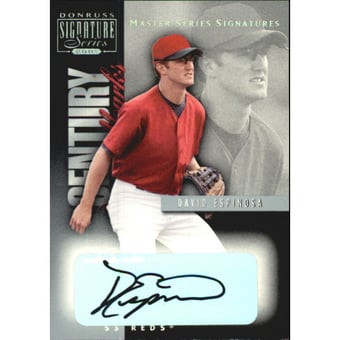 2001 Donruss Signature Century Marks Masters Series #11 David Espinosa