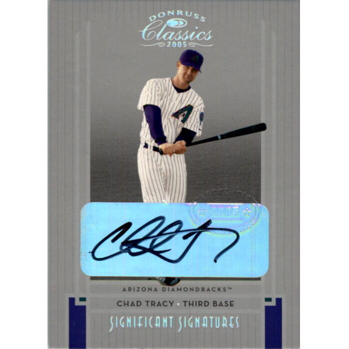2005 Donruss Classics Significant Signatures Silver #97 Chad Tracy/100. rookie card picture