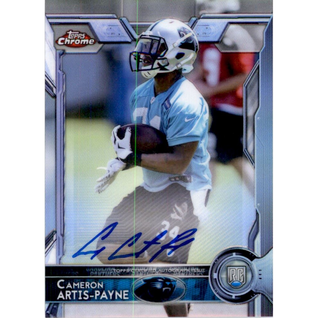 2015 Topps Chrome Rookie Autographs Refractors #167 Cameron Artis-Payne