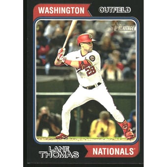 2023 Topps Heritage Black Border #69 Lane Thomas