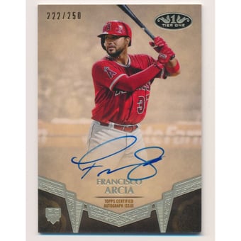 2019 Topps Tier One Break Out Autographs #BAFAR Francisco Arcia/250