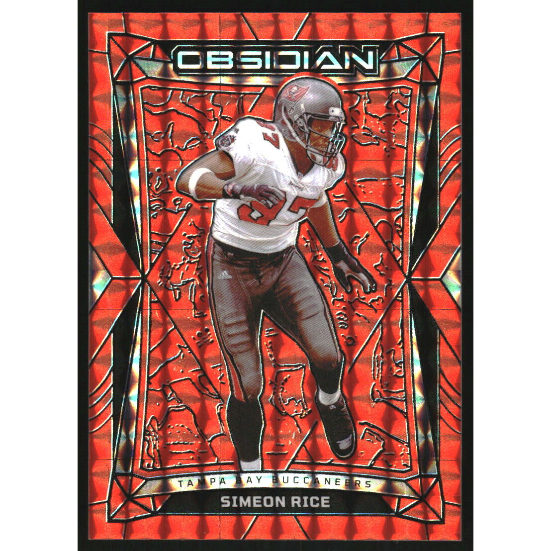 2024 Panini Obsidian International Orange Mosaic #188 Simeon Rice. rookie card picture