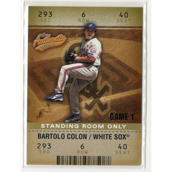 2003 Fleer Authentix Standing Room Only #98 Bartolo Colon