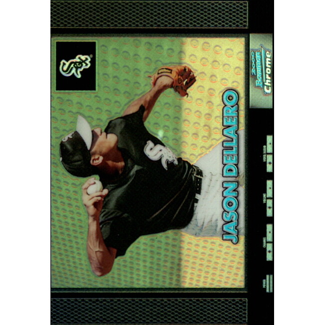 2000 Bowman Chrome Retro/Future Refractors #421 Jason Dellaero. rookie card picture