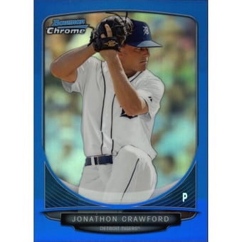 2013 Bowman Chrome Draft Draft Picks Blue Refractors #BDPP7 Jonathon Crawford