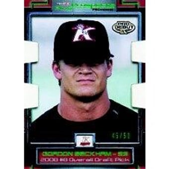 2008 TRISTAR Prospects Plus PROminent Die Cut Green #8 Gordon Beckham