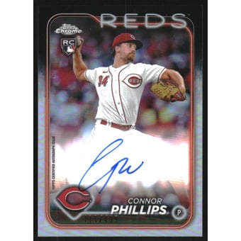 2024 Topps Chrome Rookie Autographs Refractors #RACP Connor Phillips