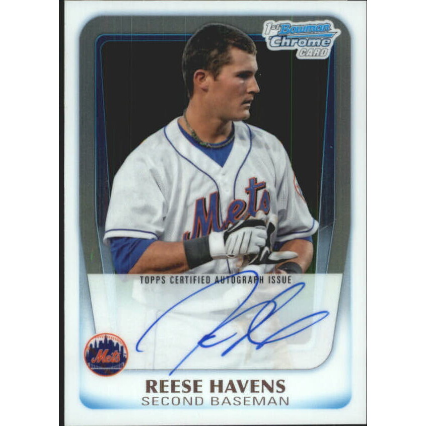 2011 Bowman Chrome Prospect Autographs #BCP170 Reese Havens. rookie card picture