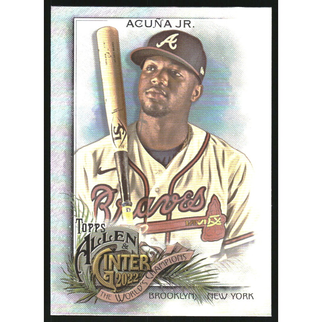 2022 Topps Allen and Ginter Silver Portrait #14 Ronald Acuna Jr.