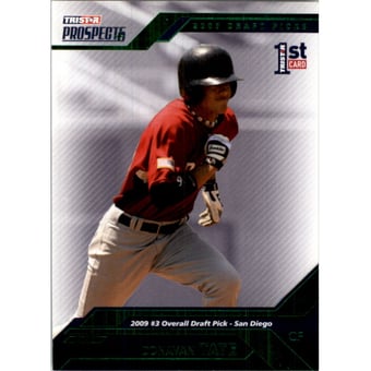 2009 TRISTAR Prospects Plus Green #3b Donavan Tate/Navy