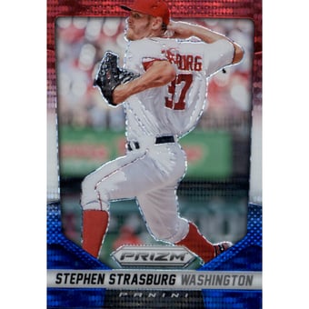 2014 Panini Prizm Prizms Red White and Blue Pulsar #1 Stephen Strasburg