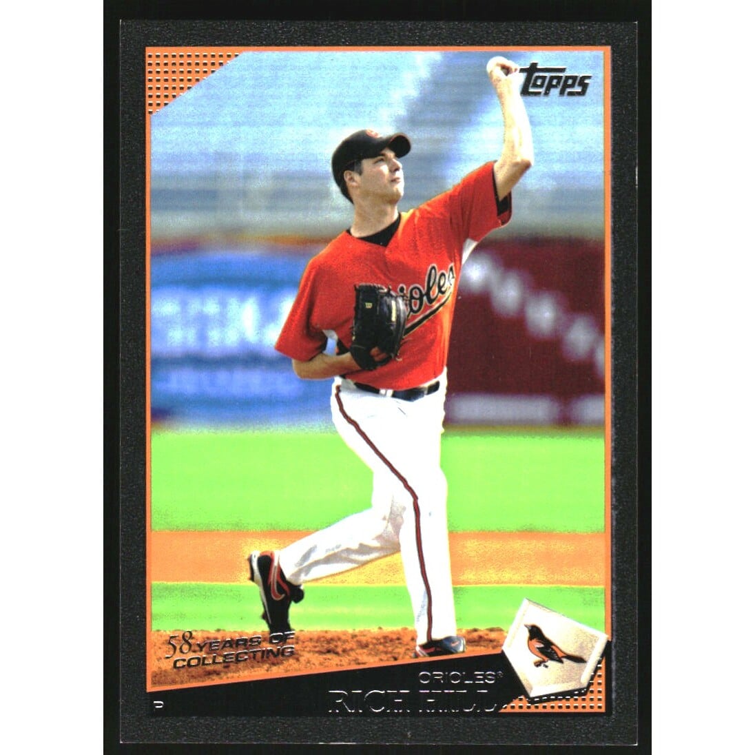 2009 Topps Update Black #UH29 Rich Hill. rookie card picture