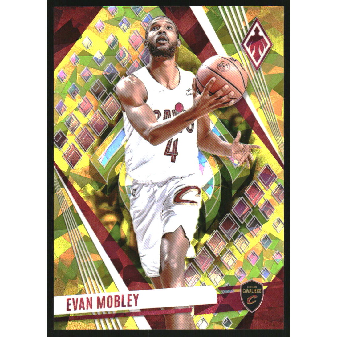 2023-24 Panini Phoenix Yellow Ice #95 Evan Mobley
