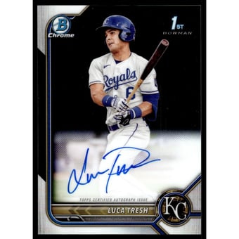 2022 Bowman Chrome Prospect Autographs #CPALTS Luca Tresh