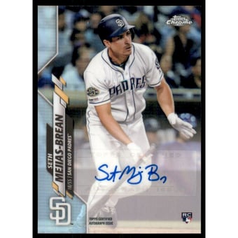 2020 Topps Chrome Update Autograph Refractors #USASM Seth Mejias-Brean