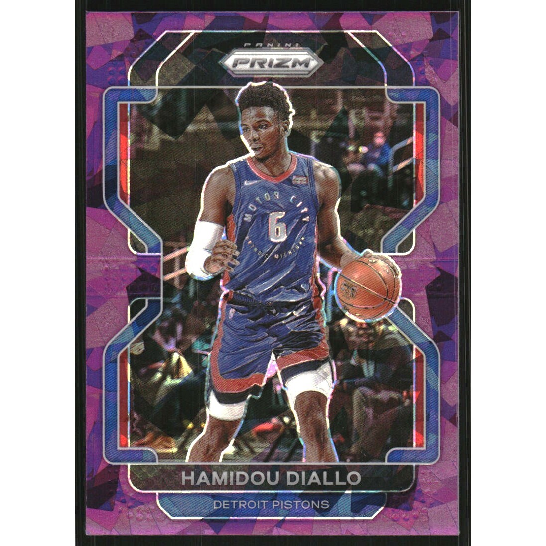 2021-22 Panini Prizm Prizms Purple Ice #140 Hamidou Diallo
