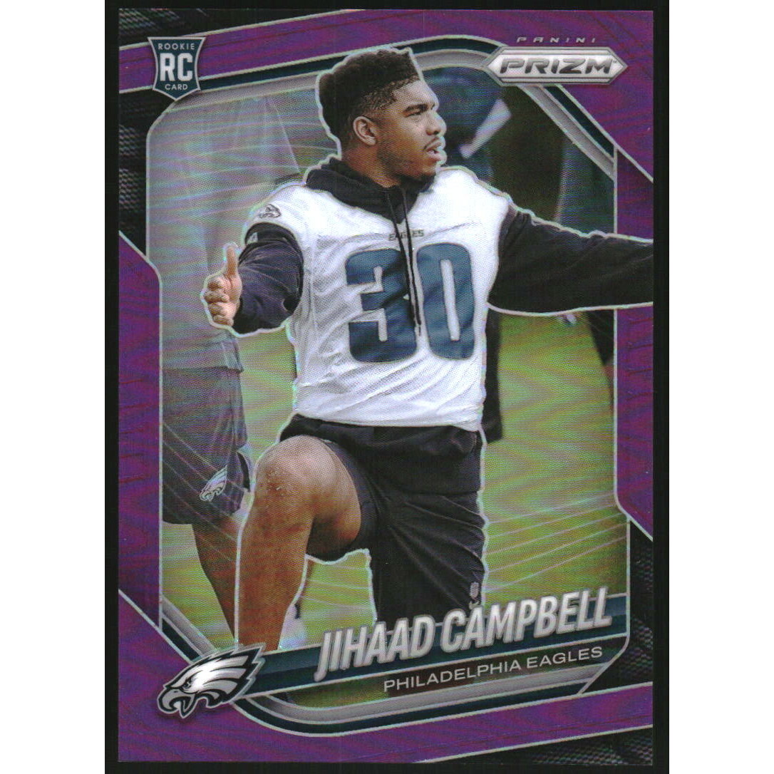2025 Panini Prizm Prizms Purple #334 Jihaad Campbell