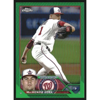 2023 Topps Chrome Green Refractors #216 MacKenzie Gore