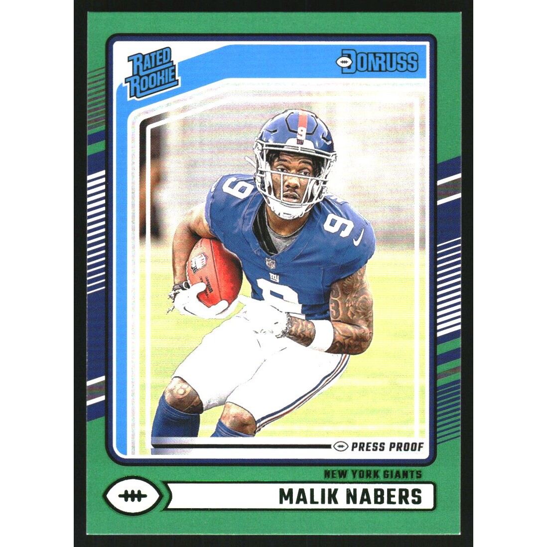 2024 Donruss Press Proof Green #383 Malik Nabers RR