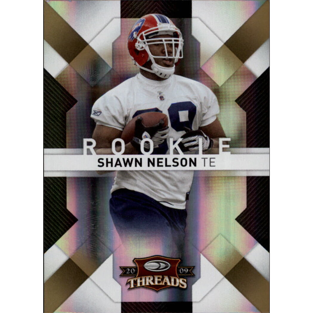 2009 Donruss Threads Gold Holofoil #191 Shawn Nelson. rookie card picture