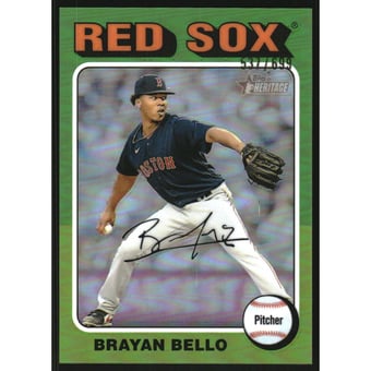 2024 Topps Heritage Chrome Refractors #342 Brayan Bello HN
