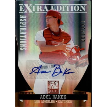 2011 Donruss Elite Extra Edition Prospects Signature Aspirations #5 Abel Baker