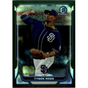 2014 Bowman Chrome Black Static Refractors #164 Tyson Ross