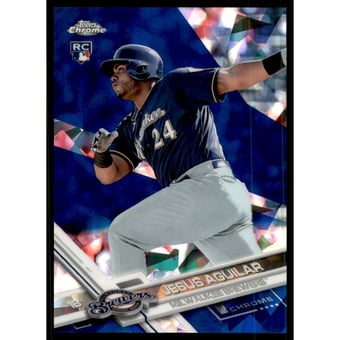 2017 Topps Chrome Sapphire Edition #503 Jesus Aguilar