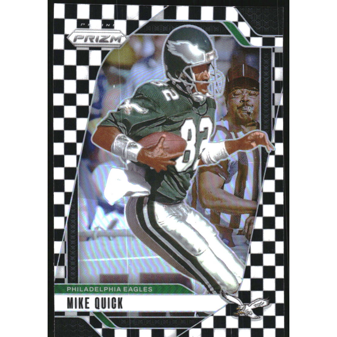 2024 Panini Prizm Prizms Black and White Checker #238 Mike Quick. rookie card picture