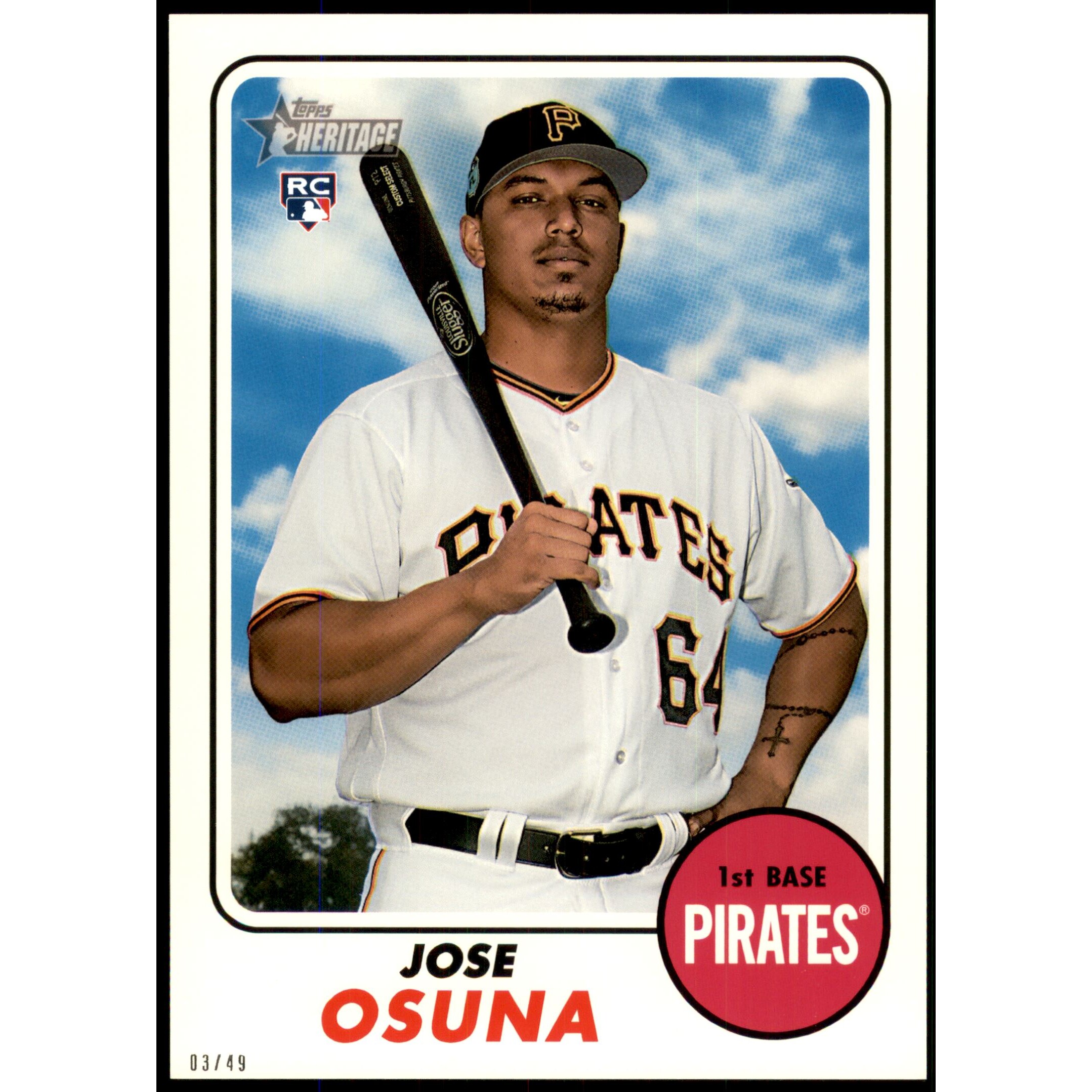 2017 Topps Heritage 5x7 #691 Jose Osuna. rookie card picture