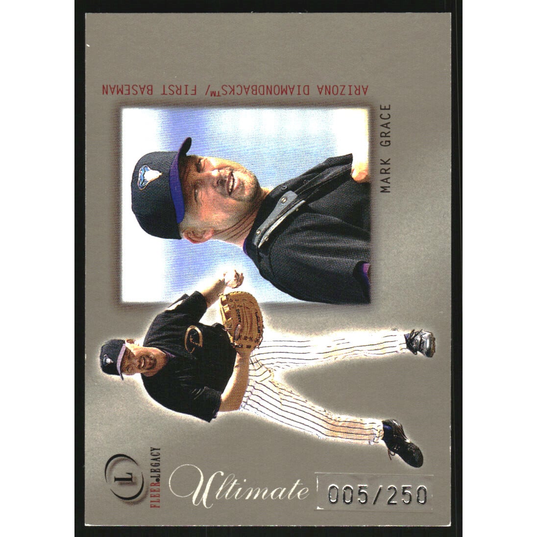 2001 Fleer Legacy Ultimate #41 Mark Grace. rookie card picture