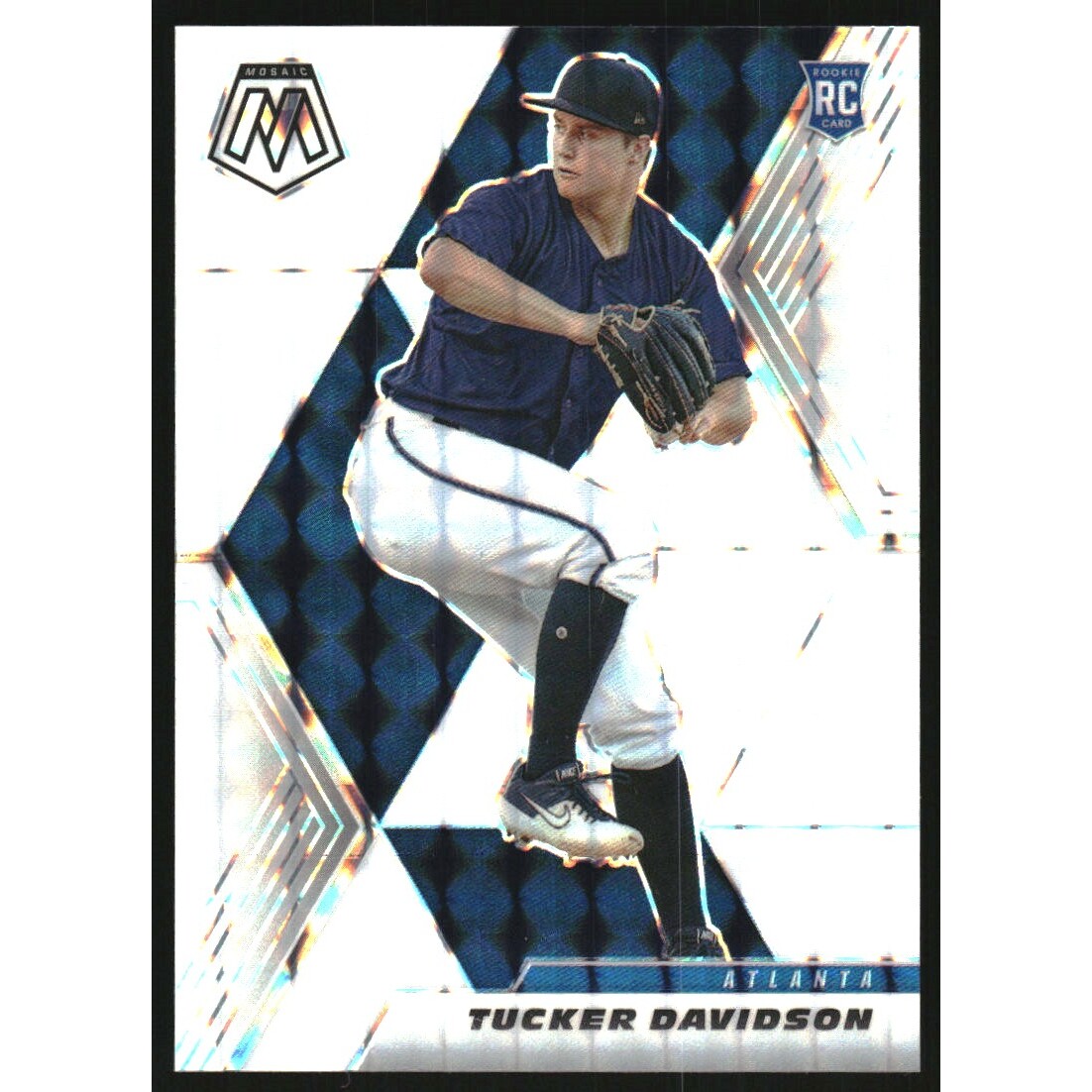2021 Panini Mosaic Mosaic White #240 Tucker Davidson