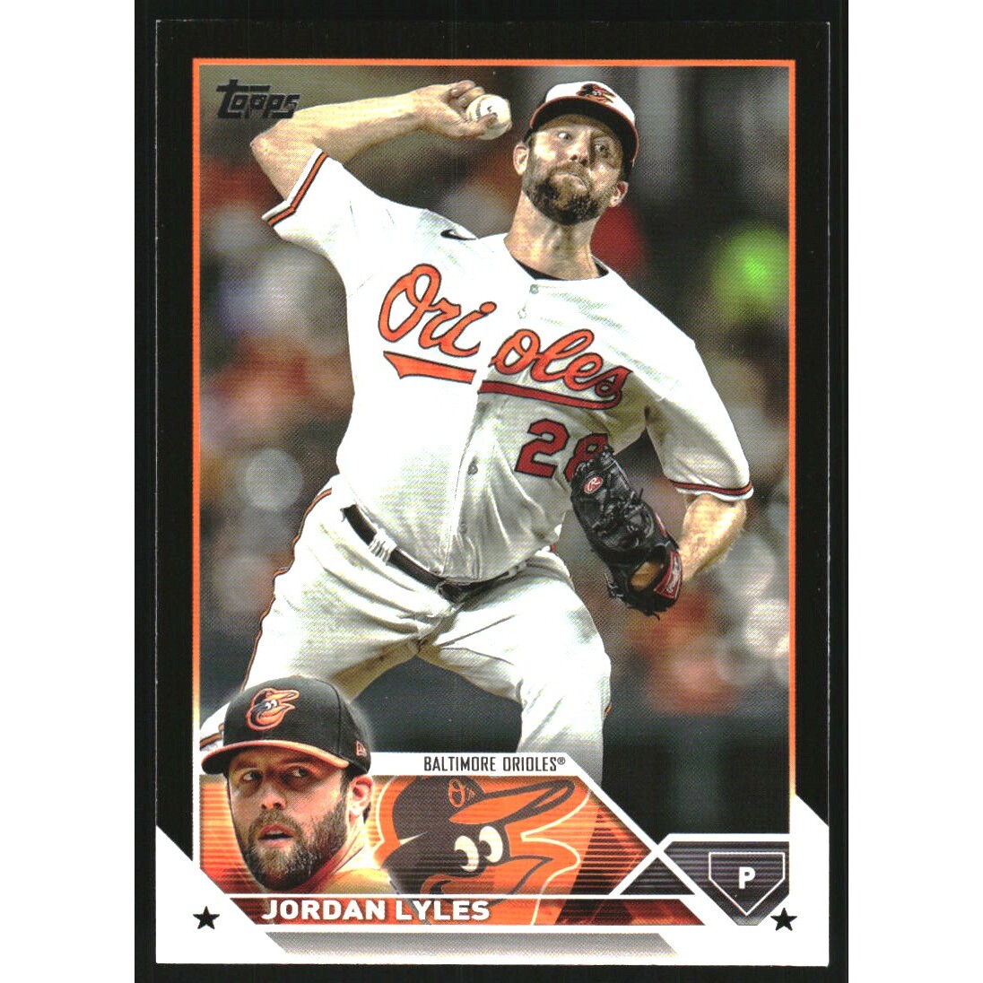 2023 Topps Black #212 Jordan Lyles. rookie card picture