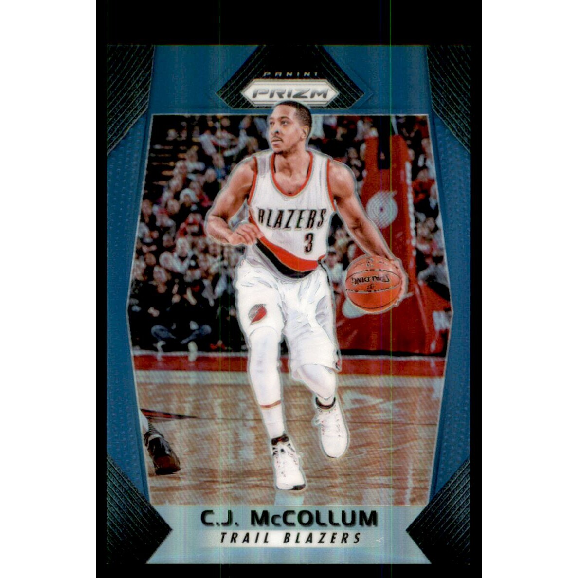 2017-18 Panini Prizm Prizms Blue #142 C.J. McCollum
