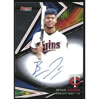 2022 Bowman's Best Best of '22 Autographs #B22BA Bryan Acuna