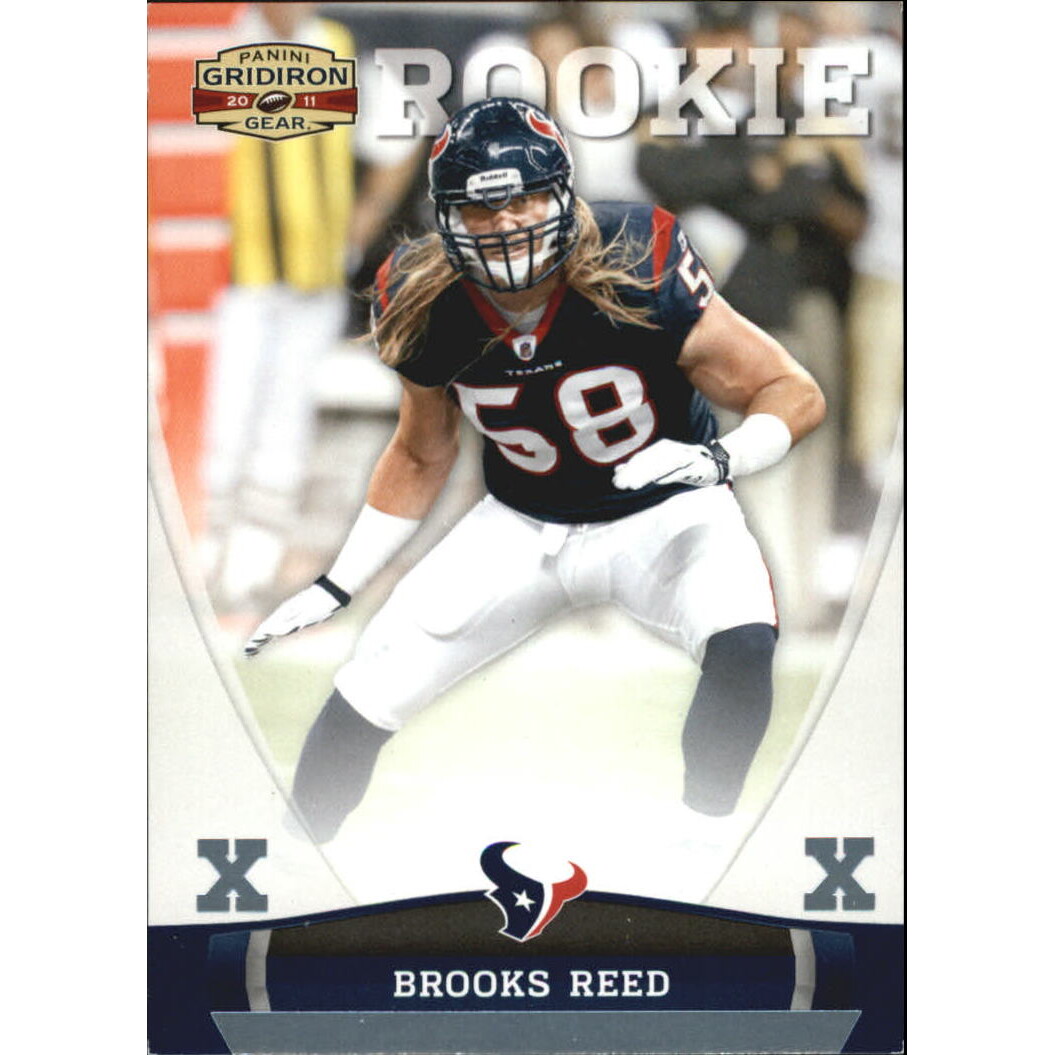 2011 Panini Gridiron Gear Platinum X's #228 Brooks Reed. rookie card picture