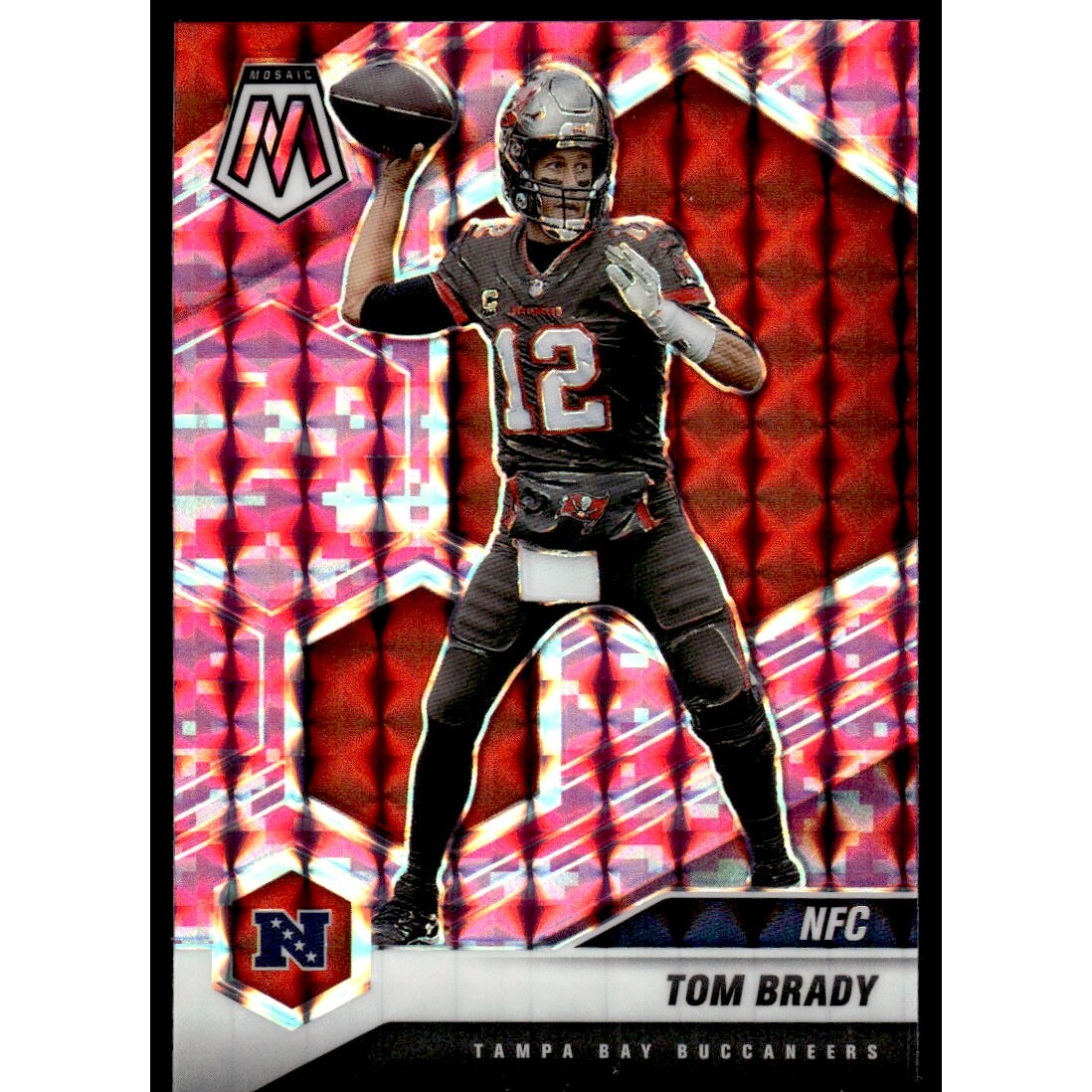 2021 Panini Mosaic Mosaic Camo Pink #201 Tom Brady NFC