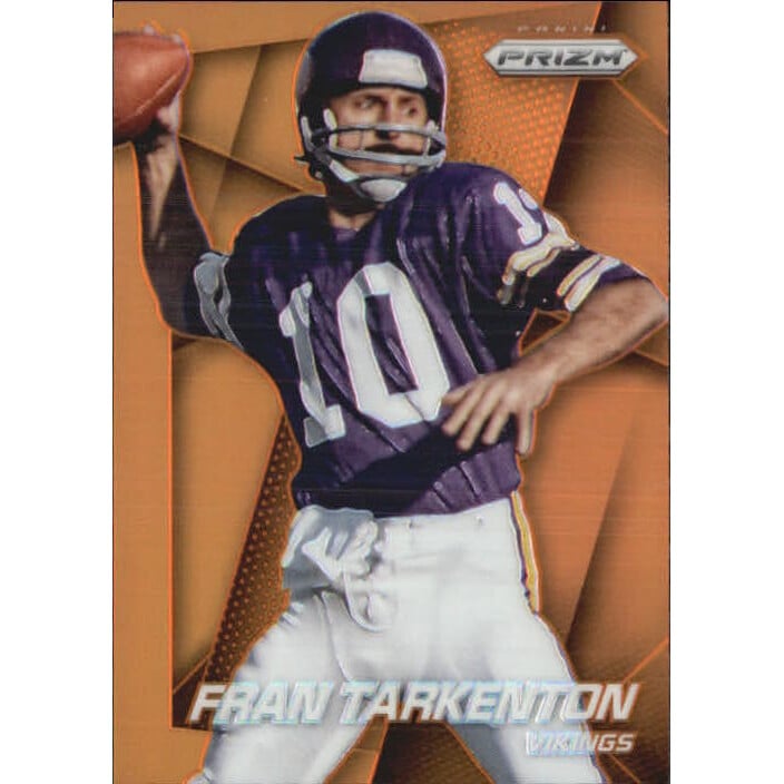 2014 Panini Prizm Prizms Orange #75 Fran Tarkenton. rookie card picture