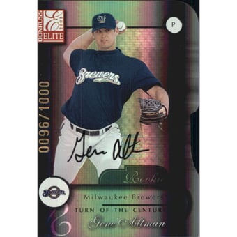 2001 Donruss Elite Turn of the Century Autographs #153 Gene Altman