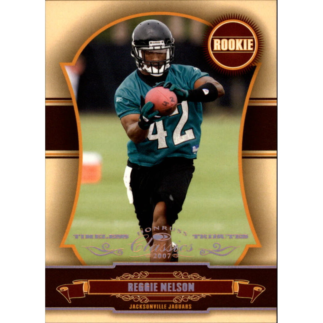 2007 Donruss Classics Timeless Tributes Bronze #218 Reggie Nelson. rookie card picture