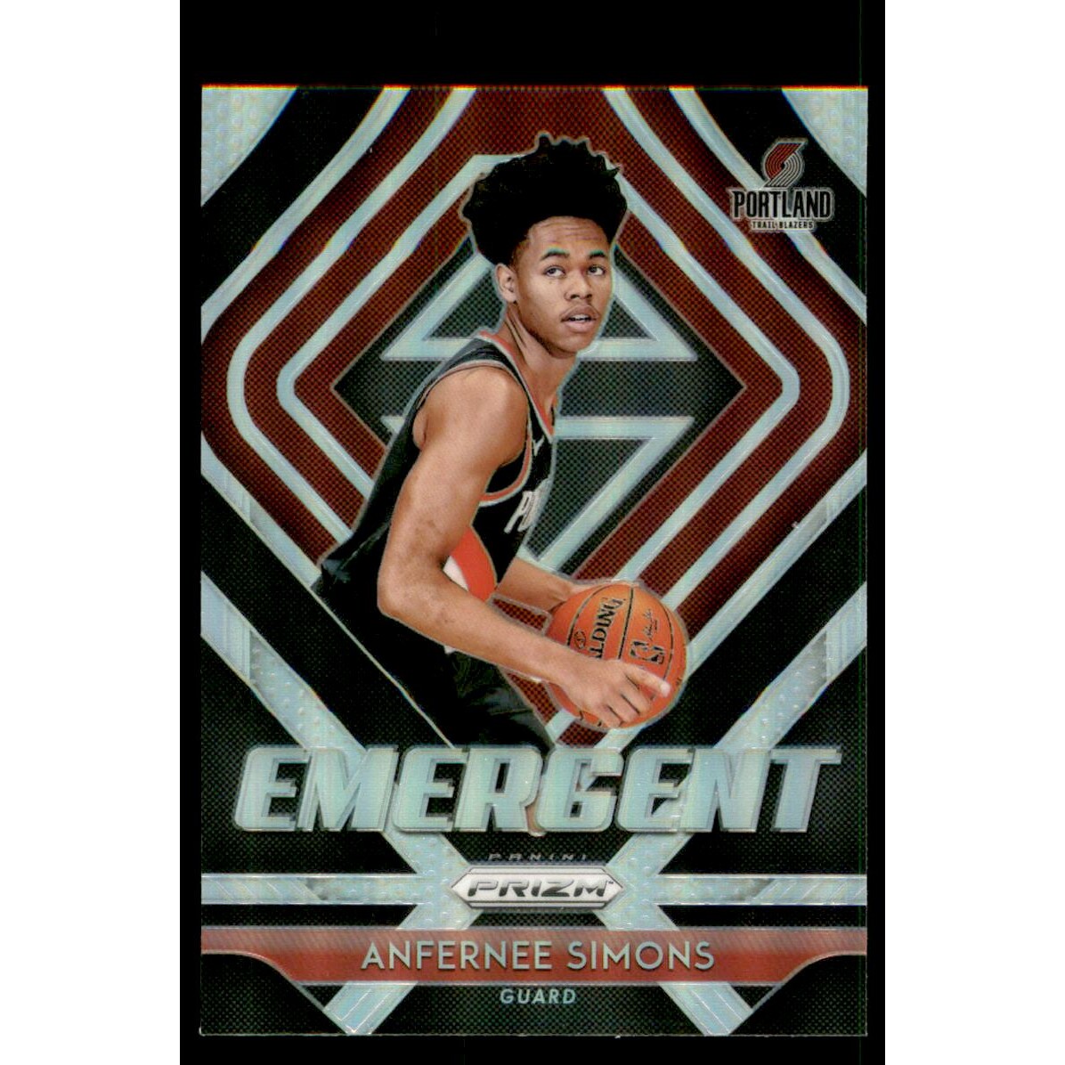 2018-19 Panini Prizm Emergent Prizms Silver #24 Anfernee Simons