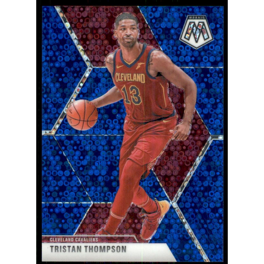 2019-20 Panini Mosaic Mosaic Fast Break Blue #147 Tristan Thompson