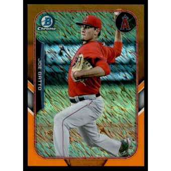 2015 Bowman Chrome Farm's Finest Minis Orange Shimmer Refractors #FFMJGA Joe Gatto