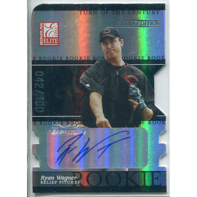 2003 Donruss Elite Extra Edition Turn of the Century Autographs #33 Ryan Wagner. rookie card picture