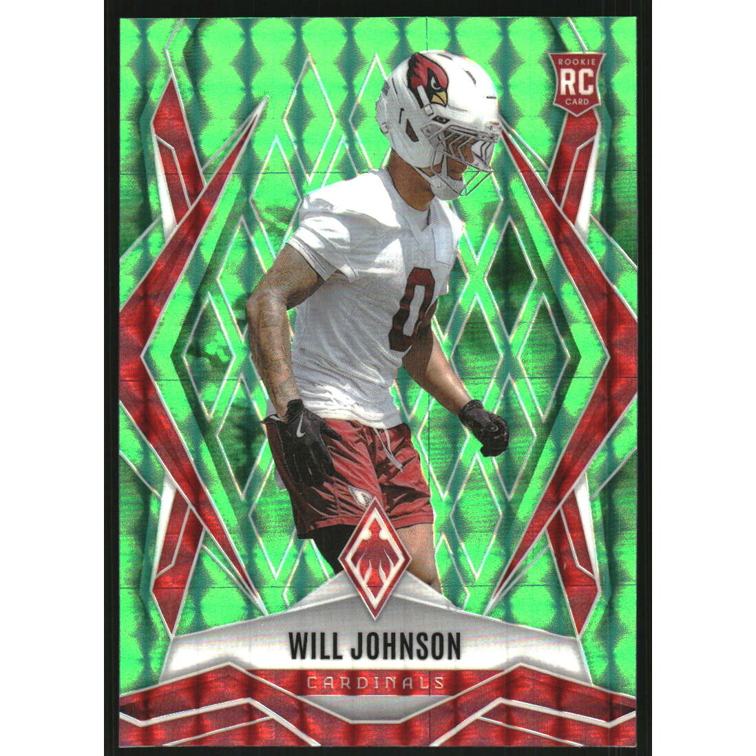 2025 Panini Phoenix Lime Green Pyramids #221 Will Johnson
