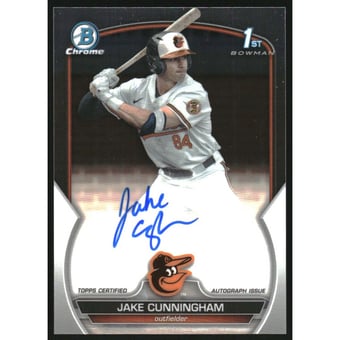 2023 Bowman Chrome Draft Autographs #CDAJCU Jake Cunningham